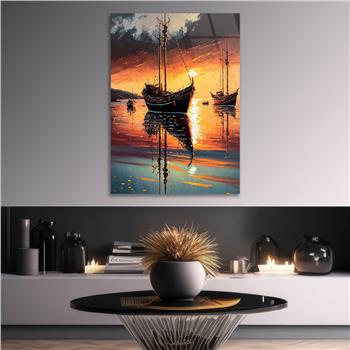 Thema Natur auf bedrucktem Glas