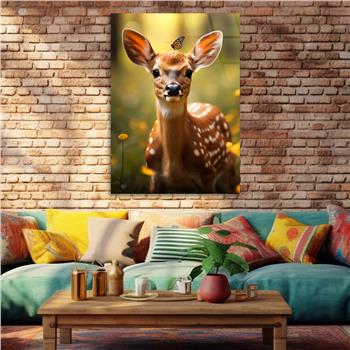 Dikey Doğa Temalı Cam Tablo 407