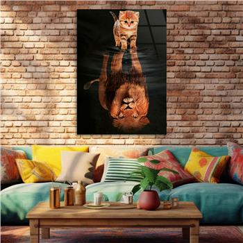 Kunst Thema auf bedrucktem Glas