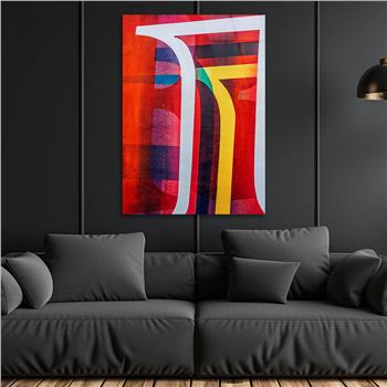 Dikey Sanat Temalı Cam Tablo 513