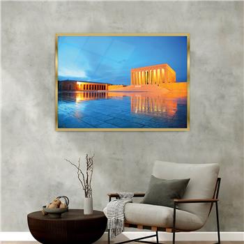 Aluminum-Framed National-Themed Tempered Glass Wall Art 070