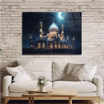 Yatay Dini Temalı Cam Tablo 171