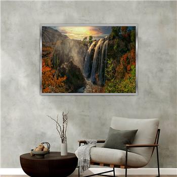 Aluminium Omlijste Natuur Thema Geharde Glasschilderij 131