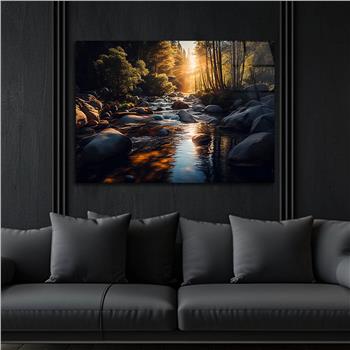 Yatay DoğaTemalı Cam Tablo 405