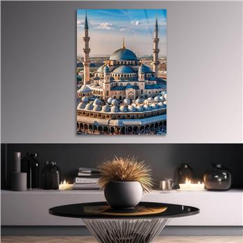 Dikey Dini Temalı Cam Tablo 247