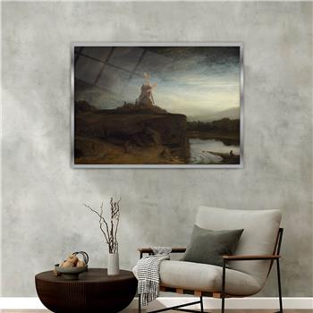 Aluminium Omlijste Natuur Thema Geharde Glasschilderij 077