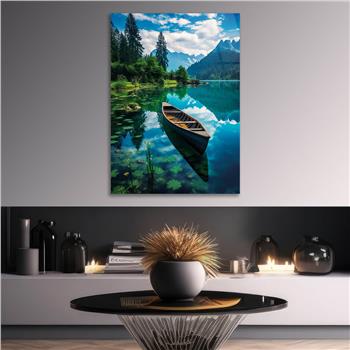 Dikey Doğa Temalı Cam Tablo 240