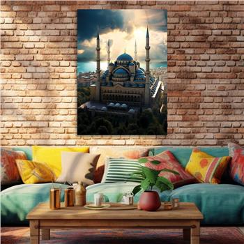 Dikey Dini Temalı Cam Tablo 244