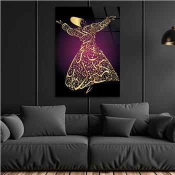 MEVLEVİ GÖRSELLİ CAM TABLO 