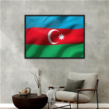 Aluminum-Framed National-Themed Tempered Glass Wall Art 029
