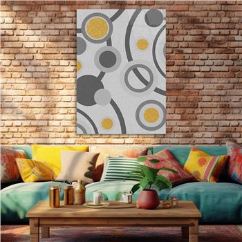 Dikey Sanat Temalı Cam Tablo 579