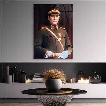 Dikey VatanTemalı Cam Tablo 212