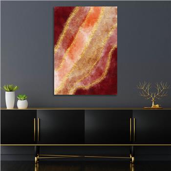 Dikey Sanat Temalı Cam Tablo 570