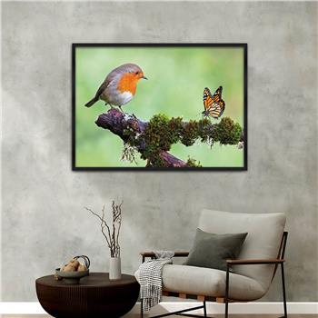 Aluminium Omlijste Natuur Thema Geharde Glasschilderij 158