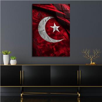 Dikey VatanTemalı Cam Tablo 185