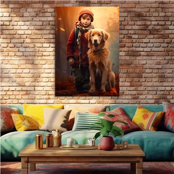 Dikey Sanat Temalı Cam Tablo 479