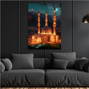 Dikey Dini Temalı Cam Tablo 276