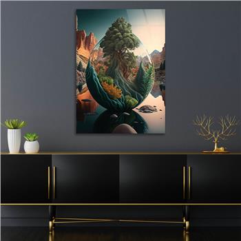 Kunst Thema auf bedrucktem Glas 304