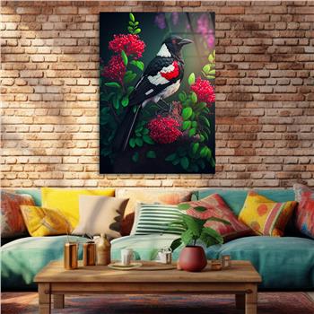 Dikey Doğa Temalı Cam Tablo 248