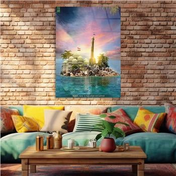 Kunst Thema auf bedrucktem Glas