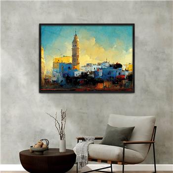 Aluminium Omlijste Kunst Thema Geharde Glasschilderij 051