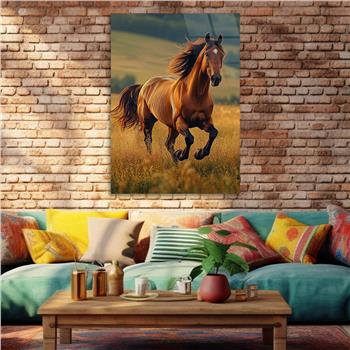 Dikey Doğa Temalı Cam Tablo 390