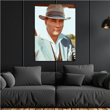 Dikey VatanTemalı Cam Tablo 265