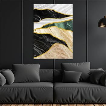 Dikey Sanat Temalı Cam Tablo 384