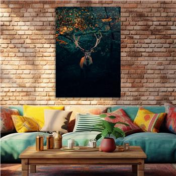 Dikey Doğa Temalı Cam Tablo 271