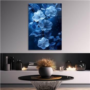 Dikey Sanat Temalı Cam Tablo 457