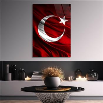 Dikey VatanTemalı Cam Tablo 148