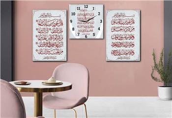 Ensemble de Tableaux et d’horloge 2 pièce sur le thème religieux