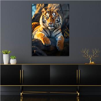 Dikey Doğa Temalı Cam Tablo 411