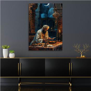 Dikey Dini Temalı Cam Tablo 287