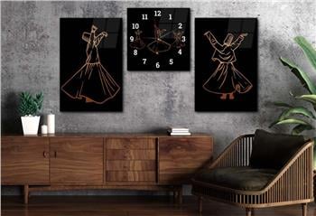 Ensemble de Tableaux et d’horloge 2 pièce sur le thème religieux