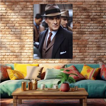 Dikey VatanTemalı Cam Tablo 216