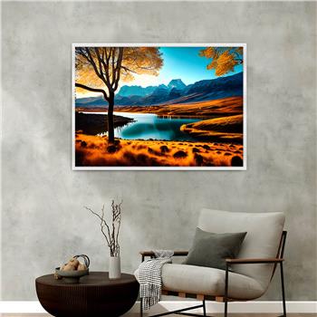 Alüminyum Çerçeveli Doğa Temalı Cam Tablo 021