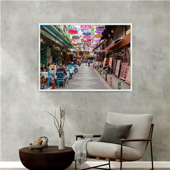 Aluminium Omlijste Natuur Thema Geharde Glasschilderij 068