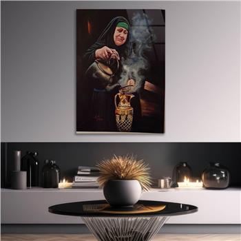 Kunst Thema auf bedrucktem Glas