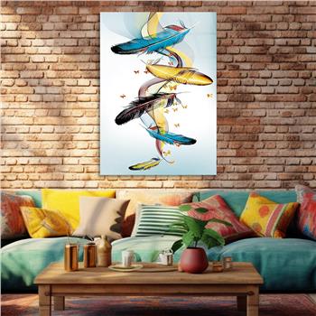 Kunst Thema auf bedrucktem Glas