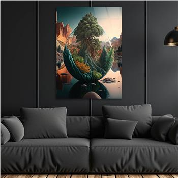 Kunst Thema auf bedrucktem Glas 304