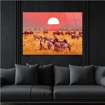 Thema Natur auf bedrucktem Glas