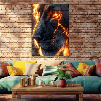 Dikey Doğa Temalı Cam Tablo 293