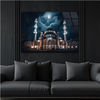 Yatay Dini Temalı Cam Tablo 208