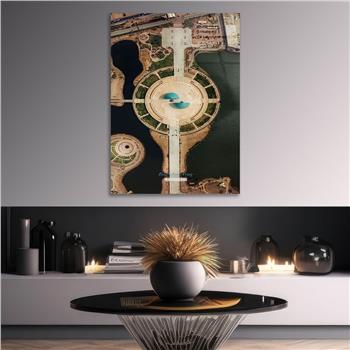 Kunst Thema auf bedrucktem Glas