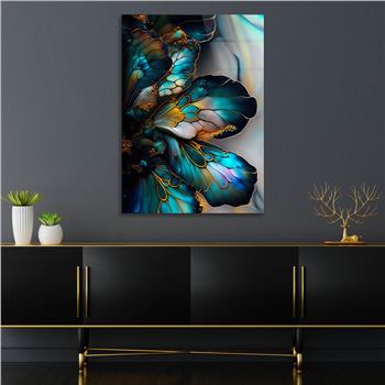 Dikey Sanat Temalı Cam Tablo 372