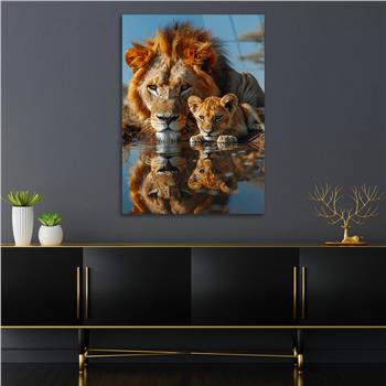 Dikey Doğa Temalı Cam Tablo 315