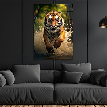 Dikey Doğa Temalı Cam Tablo 412