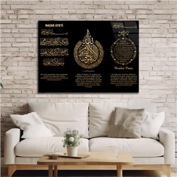 Religiöses Thema auf bedrucktem Glas