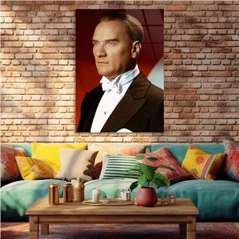 Dikey VatanTemalı Cam Tablo 283